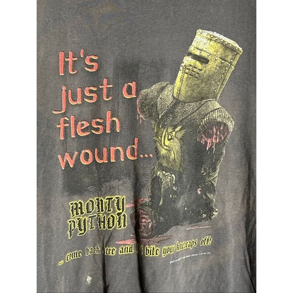 Vintage Monty Python It’s Just A Flesh Wound Promo Tee - Picture 2 of 7